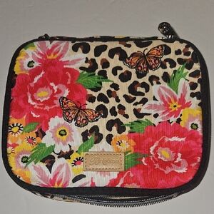 Brighton Vibrant Floral and Leopard Print Pouch